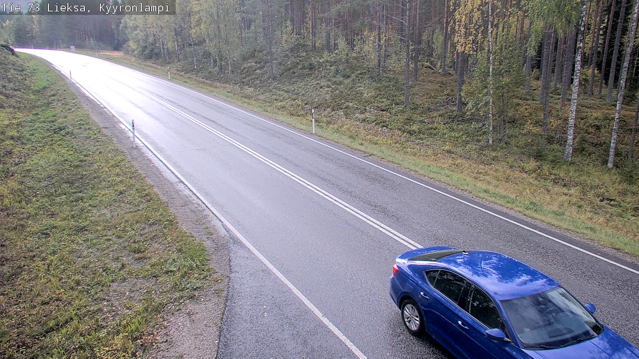 Weather Camera Image Road 73 Lieksa, Kyyrönlampi, Lieksa, Pohjois-Karjala