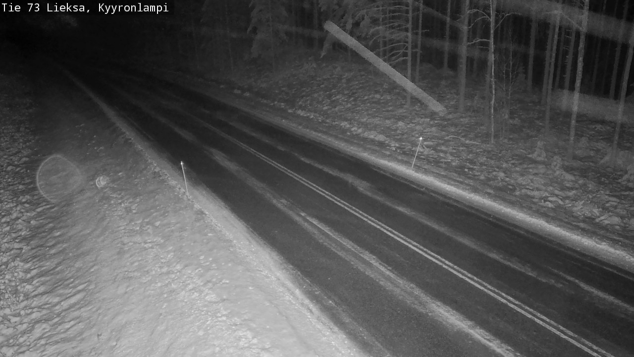 Weather Camera Image Väg 73 Lieksa, Kyyrönlampi, Lieksa, Pohjois-Karjala