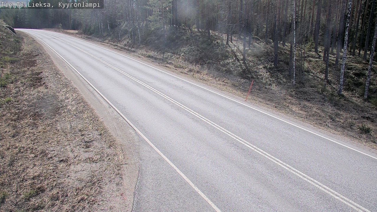 Weather Camera Image Väg 73 Lieksa, Kyyrönlampi, Lieksa, Pohjois-Karjala