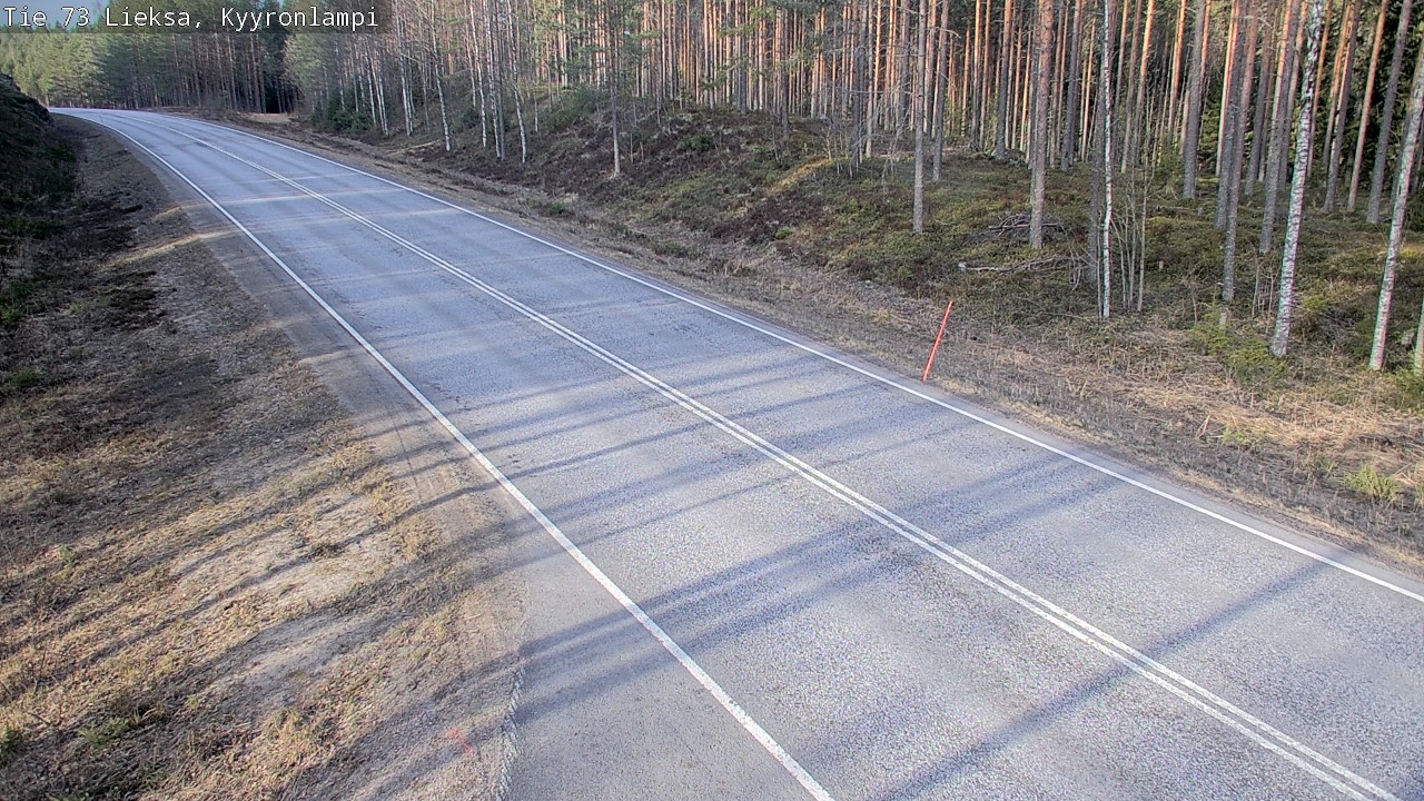 Weather Camera Image Road 73 Lieksa, Kyyrönlampi, Lieksa, Pohjois-Karjala
