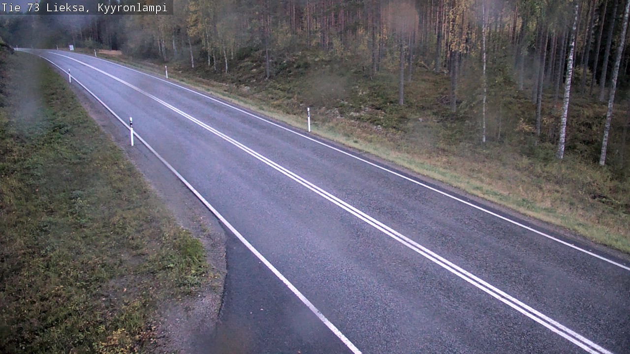 Weather Camera Image Road 73 Lieksa, Kyyrönlampi, Lieksa, Pohjois-Karjala