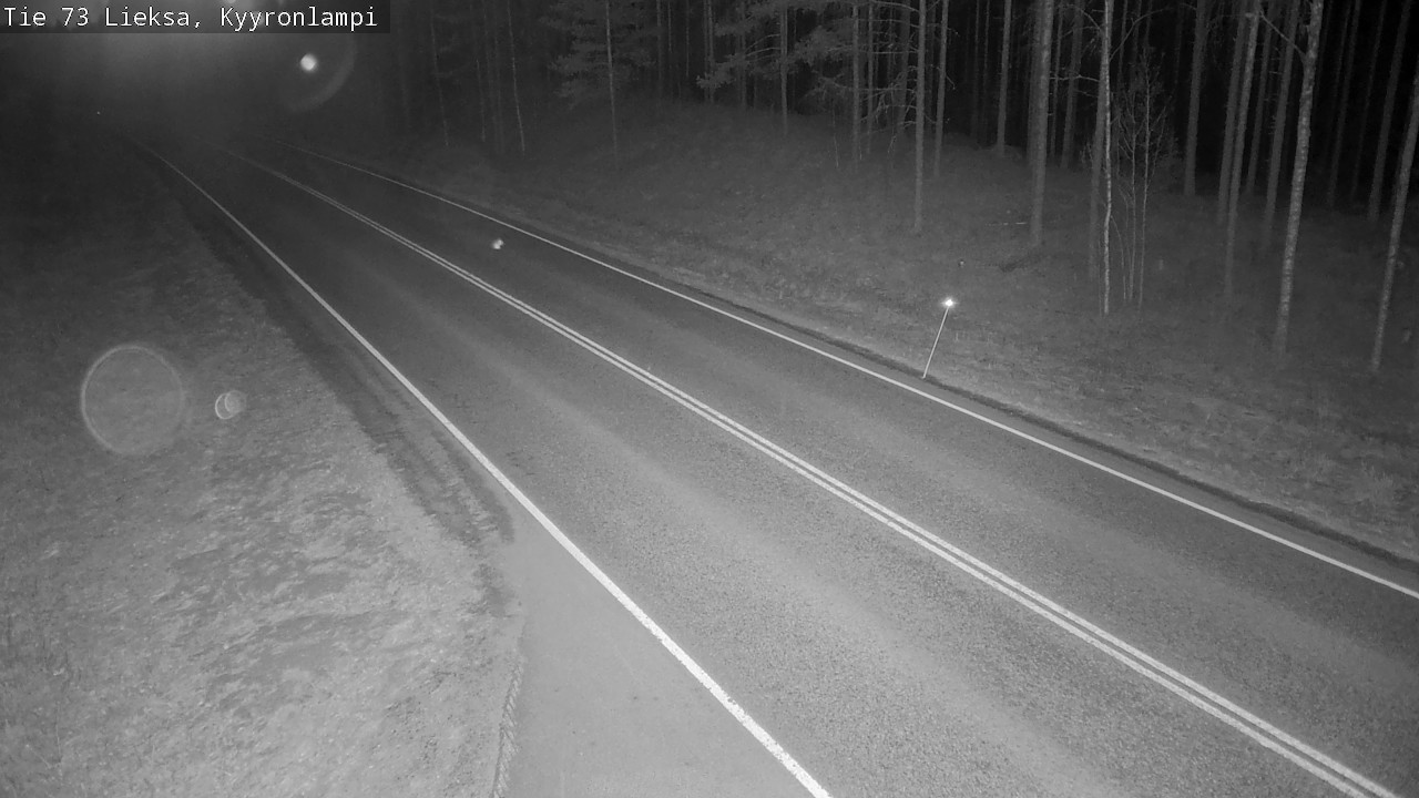 Weather Camera Image Väg 73 Lieksa, Kyyrönlampi, Lieksa, Pohjois-Karjala