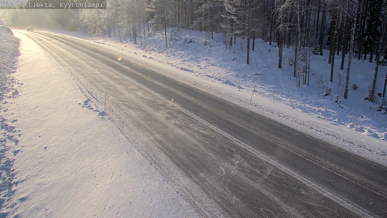 Weather Camera Image Väg 73 Lieksa, Kyyrönlampi, Lieksa, Pohjois-Karjala