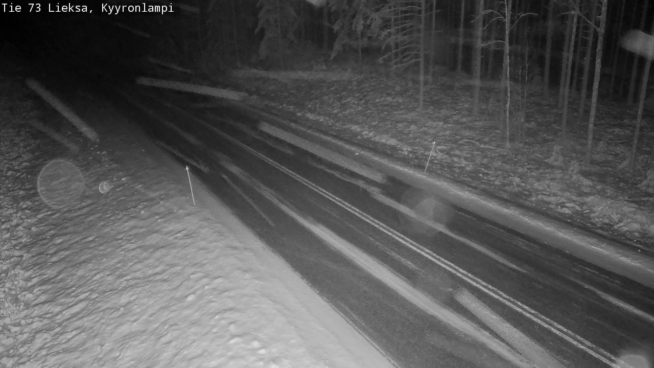 Weather Camera Image Väg 73 Lieksa, Kyyrönlampi, Lieksa, Pohjois-Karjala