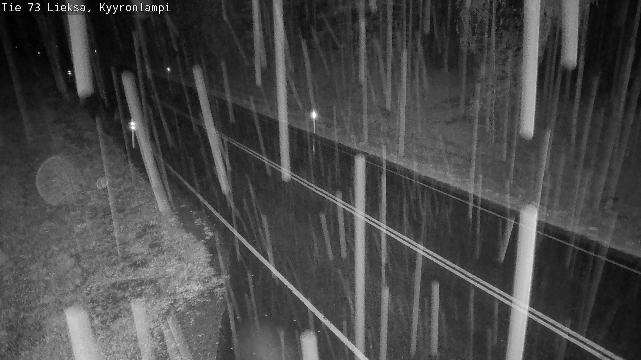 Weather Camera Image Road 73 Lieksa, Kyyrönlampi, Lieksa, Pohjois-Karjala