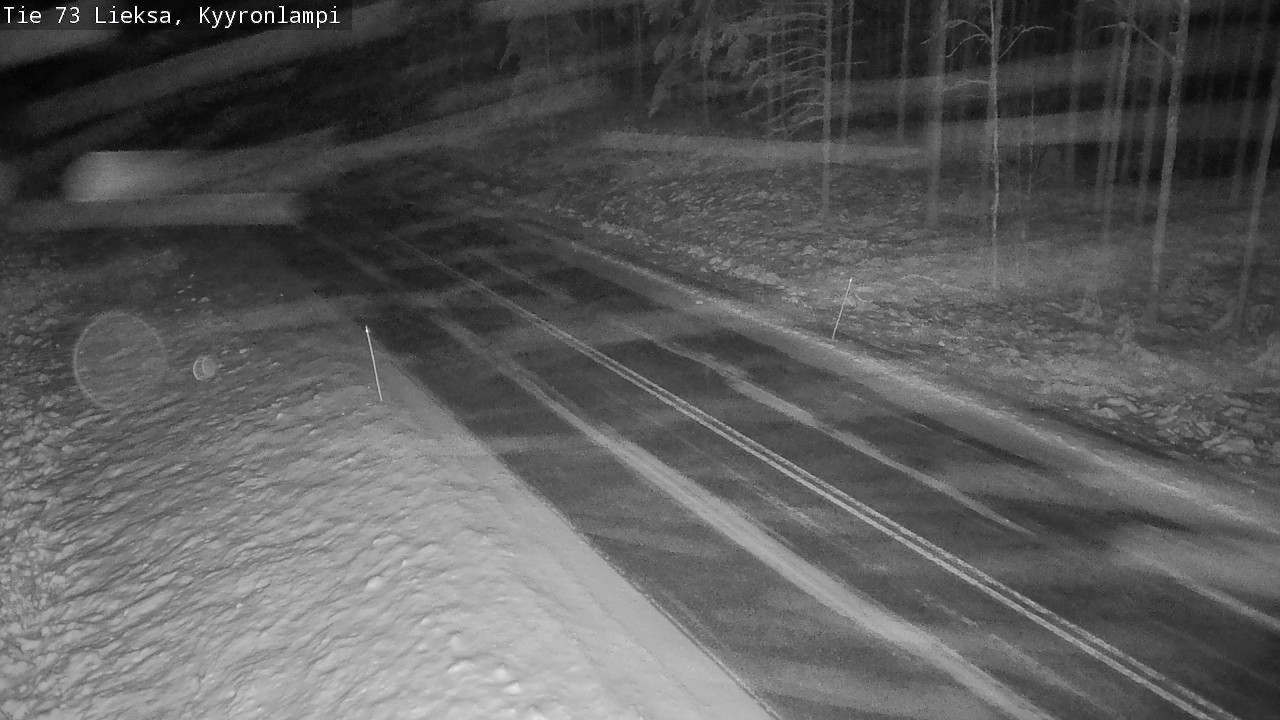 Weather Camera Image Väg 73 Lieksa, Kyyrönlampi, Lieksa, Pohjois-Karjala