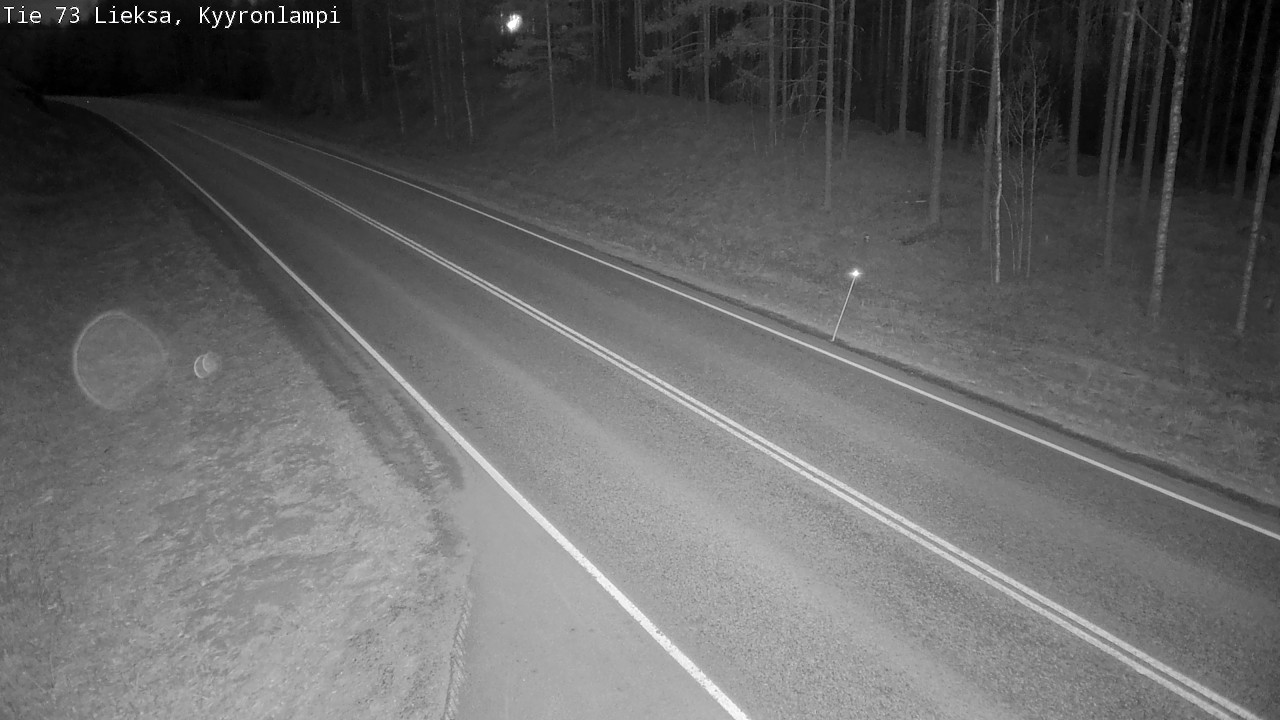 Weather Camera Image Väg 73 Lieksa, Kyyrönlampi, Lieksa, Pohjois-Karjala