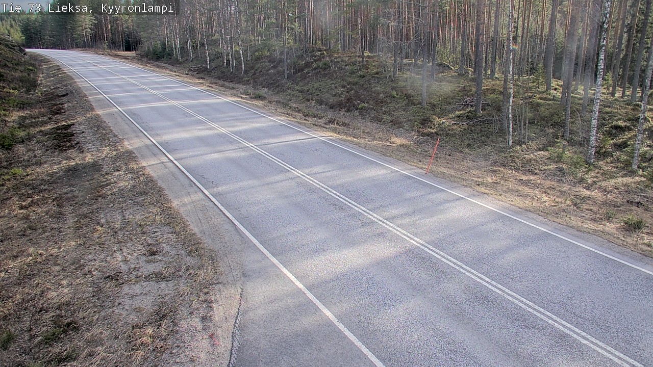 Weather Camera Image Väg 73 Lieksa, Kyyrönlampi, Lieksa, Pohjois-Karjala