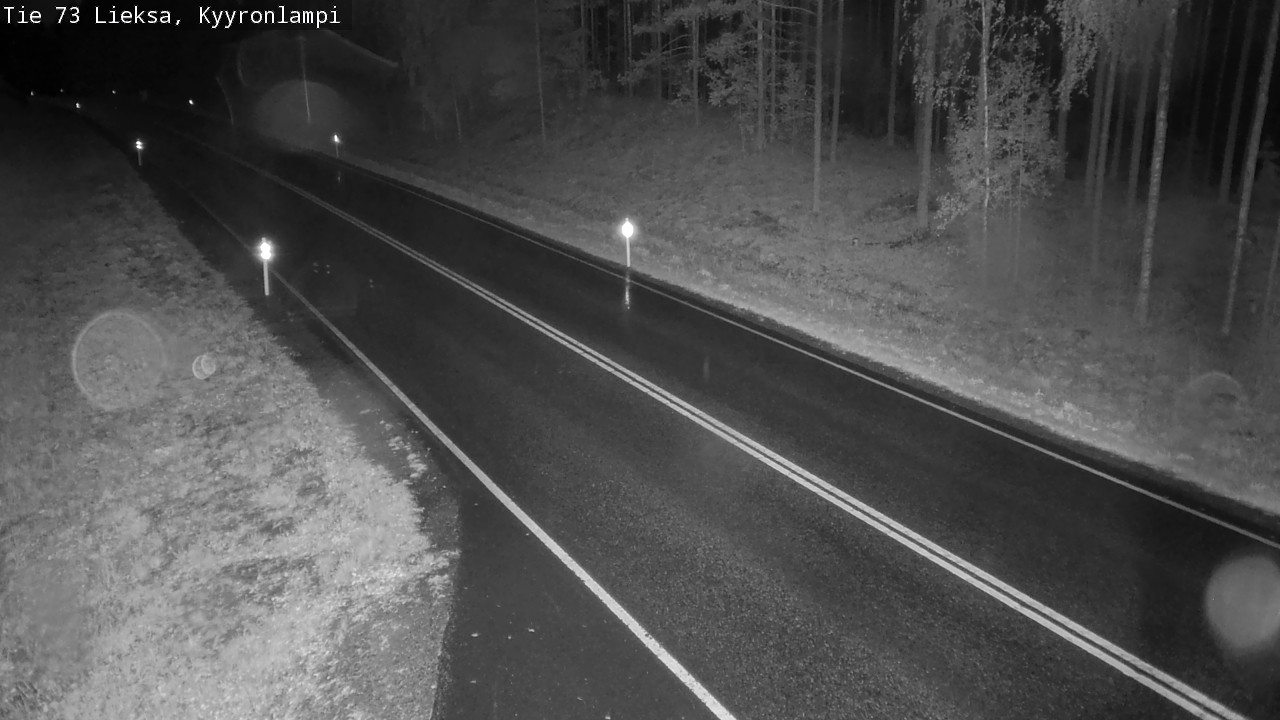 Weather Camera Image Road 73 Lieksa, Kyyrönlampi, Lieksa, Pohjois-Karjala