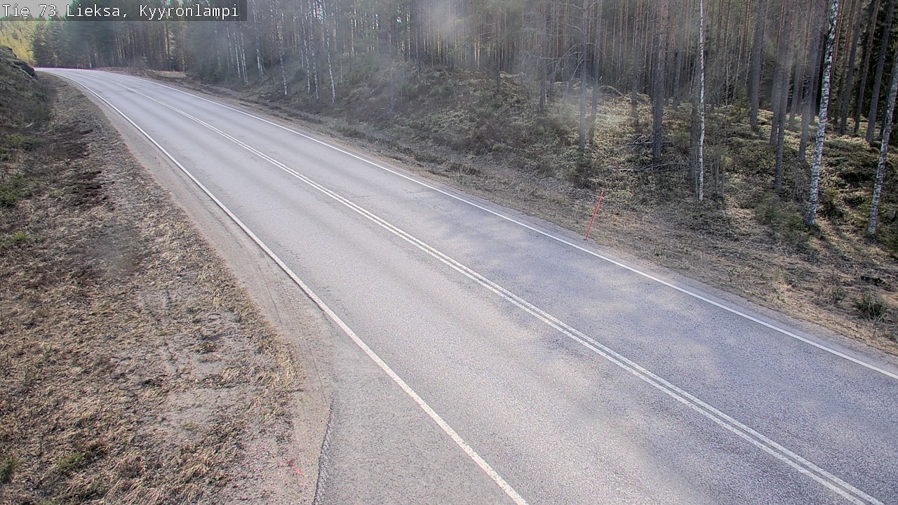 Weather Camera Image Väg 73 Lieksa, Kyyrönlampi, Lieksa, Pohjois-Karjala