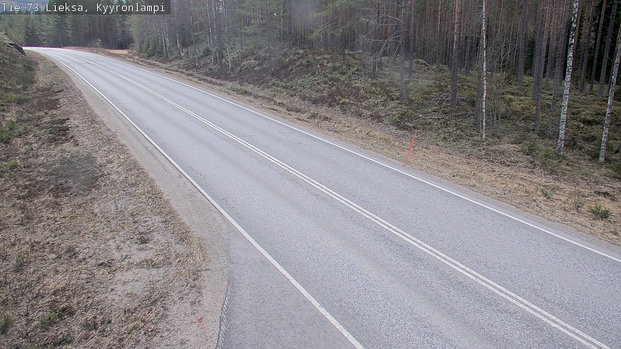Weather Camera Image Väg 73 Lieksa, Kyyrönlampi, Lieksa, Pohjois-Karjala