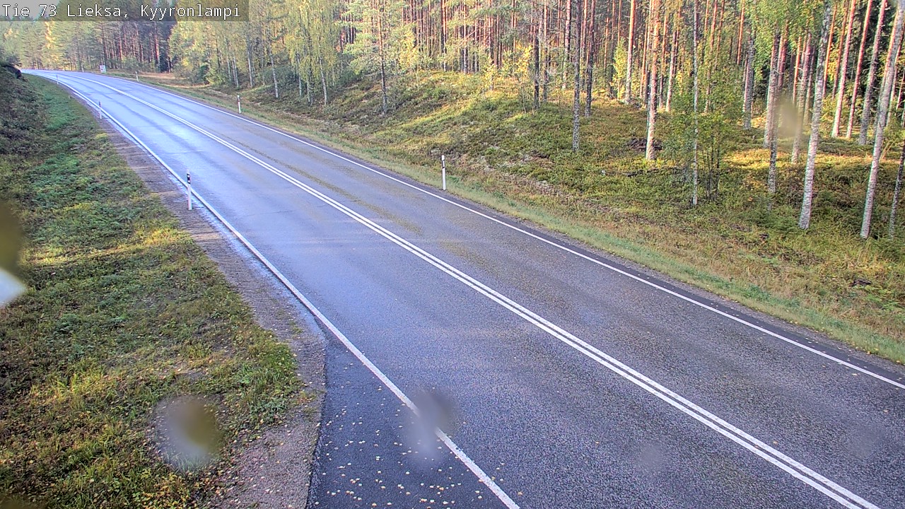 Weather Camera Image Road 73 Lieksa, Kyyrönlampi, Lieksa, Pohjois-Karjala