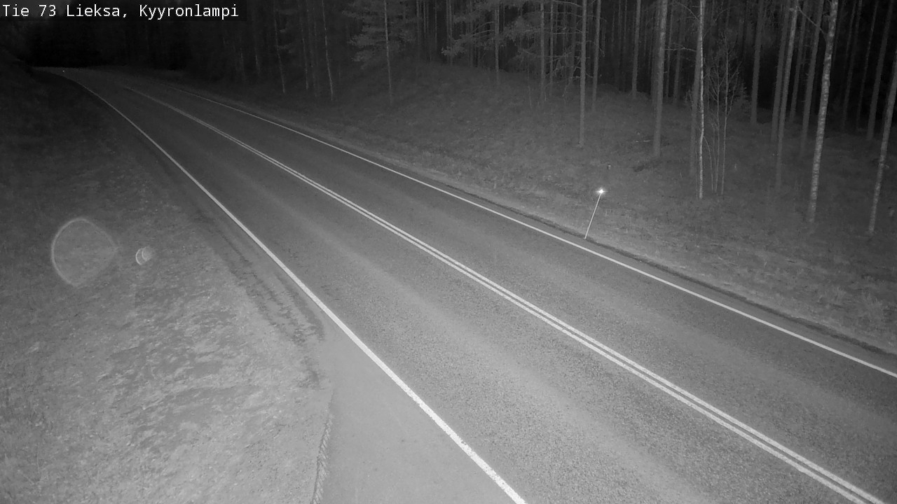 Weather Camera Image Väg 73 Lieksa, Kyyrönlampi, Lieksa, Pohjois-Karjala