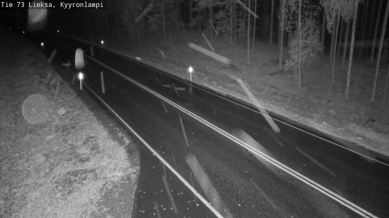 Weather Camera Image Road 73 Lieksa, Kyyrönlampi, Lieksa, Pohjois-Karjala