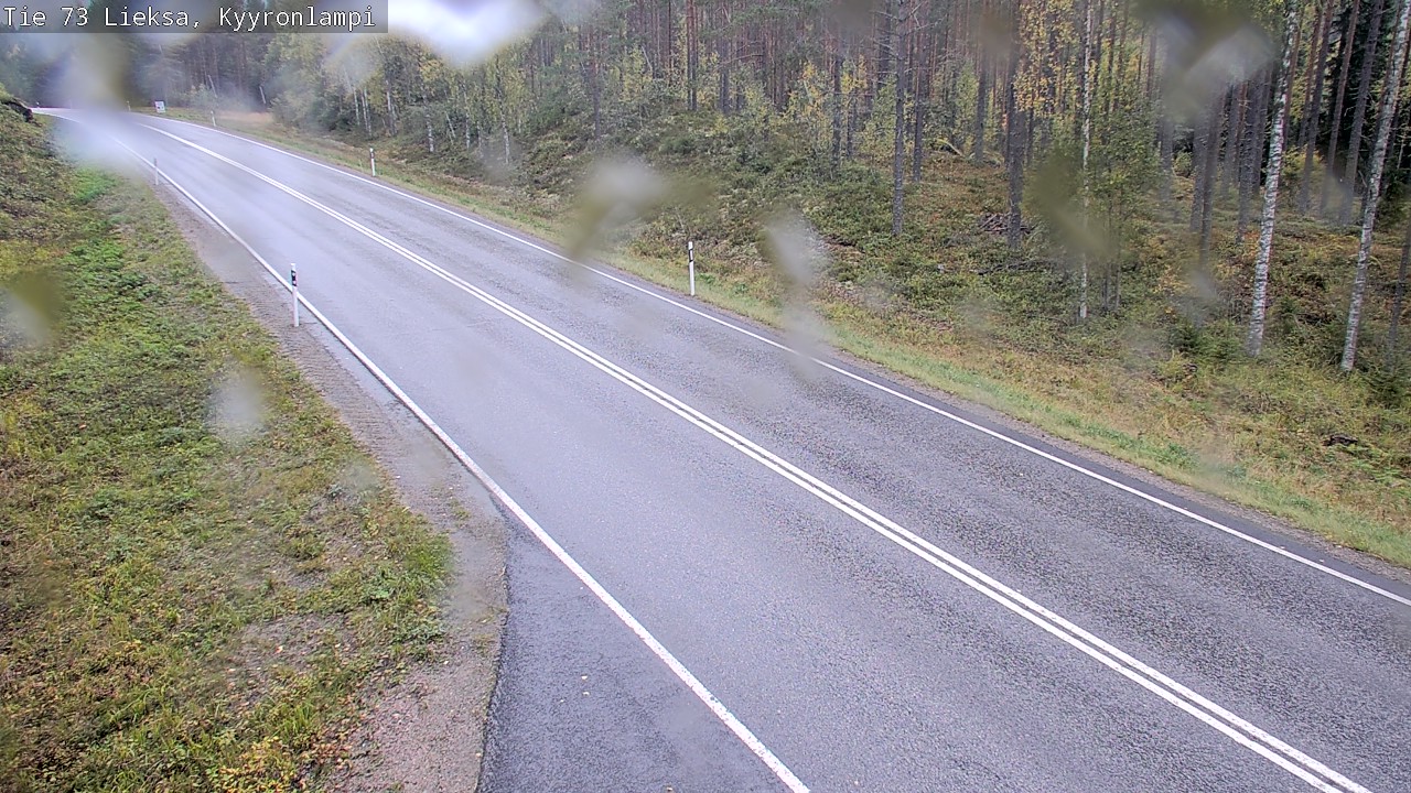 Weather Camera Image Road 73 Lieksa, Kyyrönlampi, Lieksa, Pohjois-Karjala