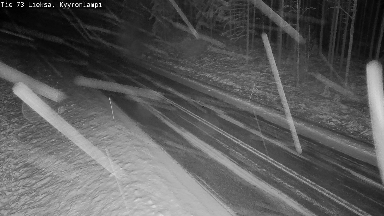 Weather Camera Image Väg 73 Lieksa, Kyyrönlampi, Lieksa, Pohjois-Karjala