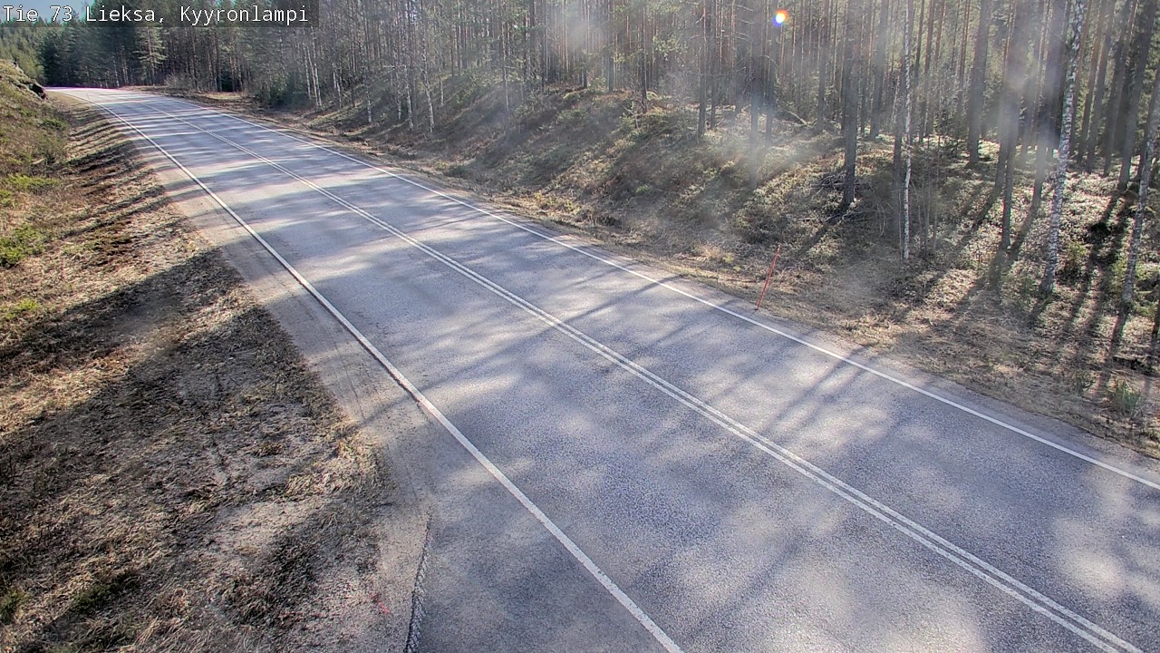 Weather Camera Image Väg 73 Lieksa, Kyyrönlampi, Lieksa, Pohjois-Karjala