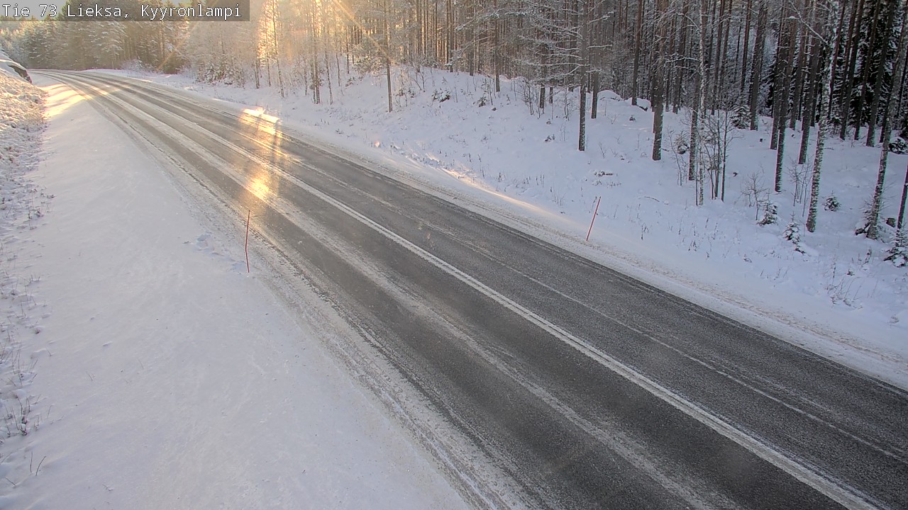 Weather Camera Image Väg 73 Lieksa, Kyyrönlampi, Lieksa, Pohjois-Karjala