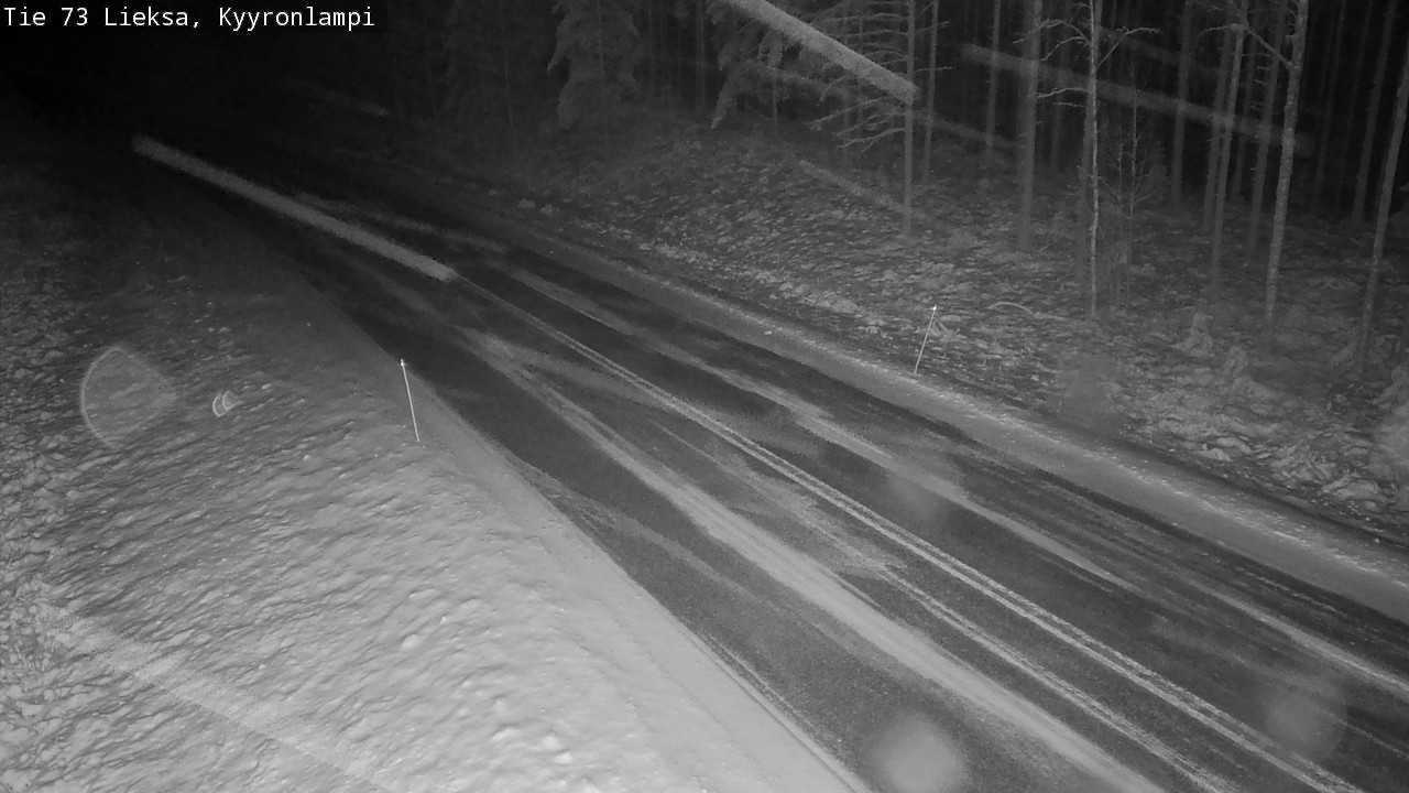 Weather Camera Image Väg 73 Lieksa, Kyyrönlampi, Lieksa, Pohjois-Karjala