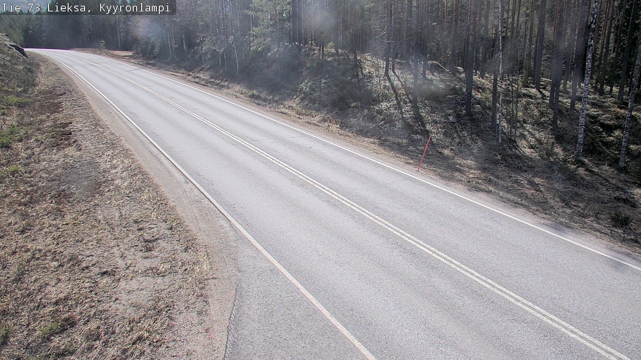 Weather Camera Image Väg 73 Lieksa, Kyyrönlampi, Lieksa, Pohjois-Karjala