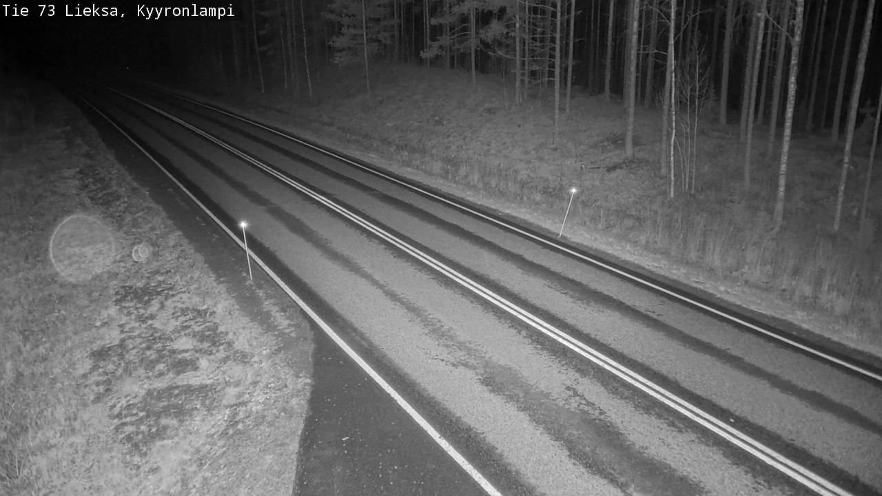 Weather Camera Image Väg 73 Lieksa, Kyyrönlampi, Lieksa, Pohjois-Karjala