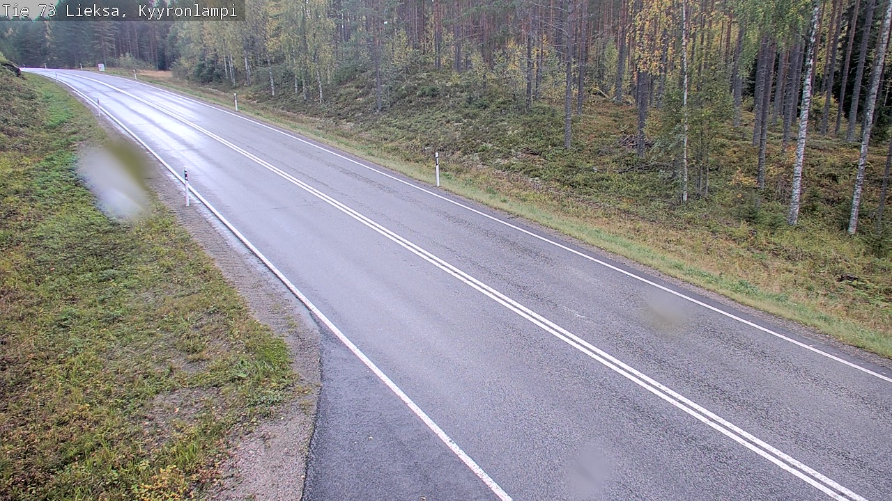 Weather Camera Image Road 73 Lieksa, Kyyrönlampi, Lieksa, Pohjois-Karjala