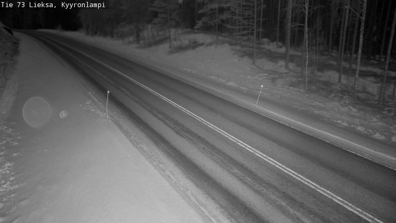 Weather Camera Image Road 73 Lieksa, Kyyrönlampi, Lieksa, Pohjois-Karjala