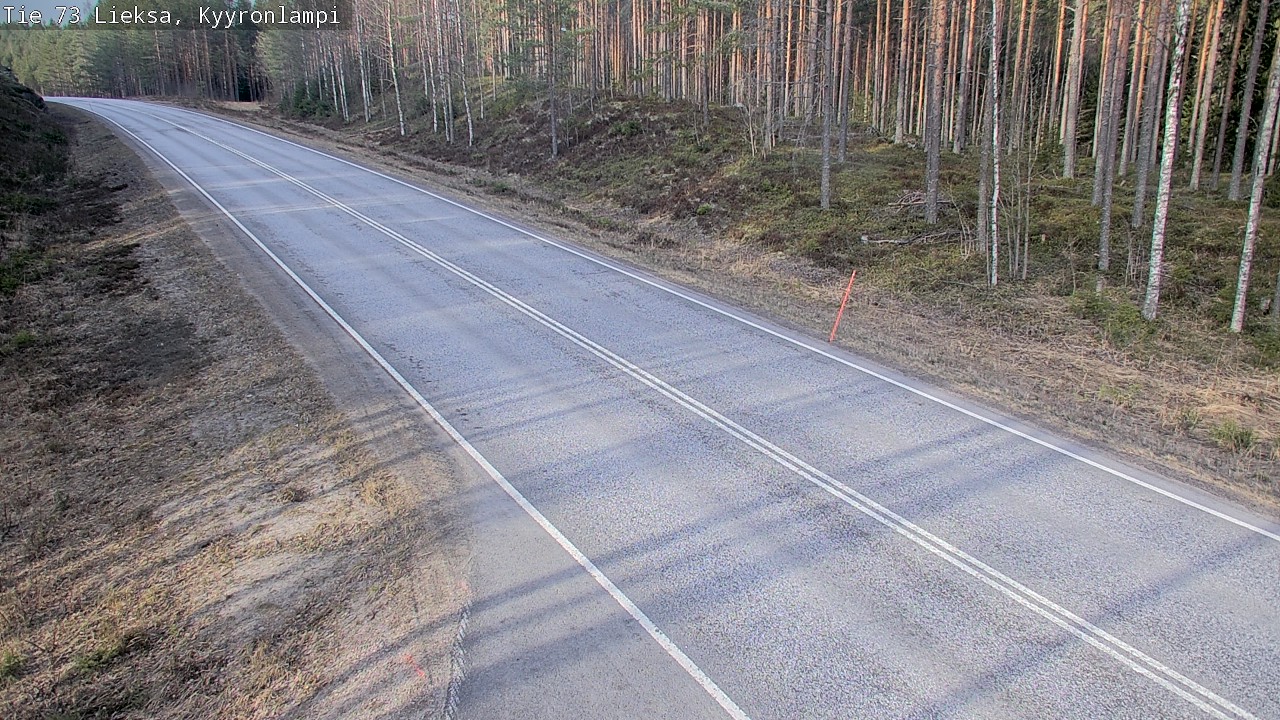 Weather Camera Image Road 73 Lieksa, Kyyrönlampi, Lieksa, Pohjois-Karjala