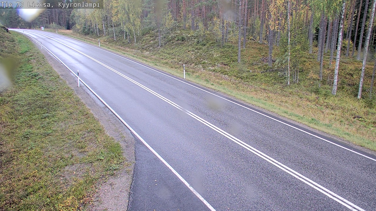 Weather Camera Image Road 73 Lieksa, Kyyrönlampi, Lieksa, Pohjois-Karjala