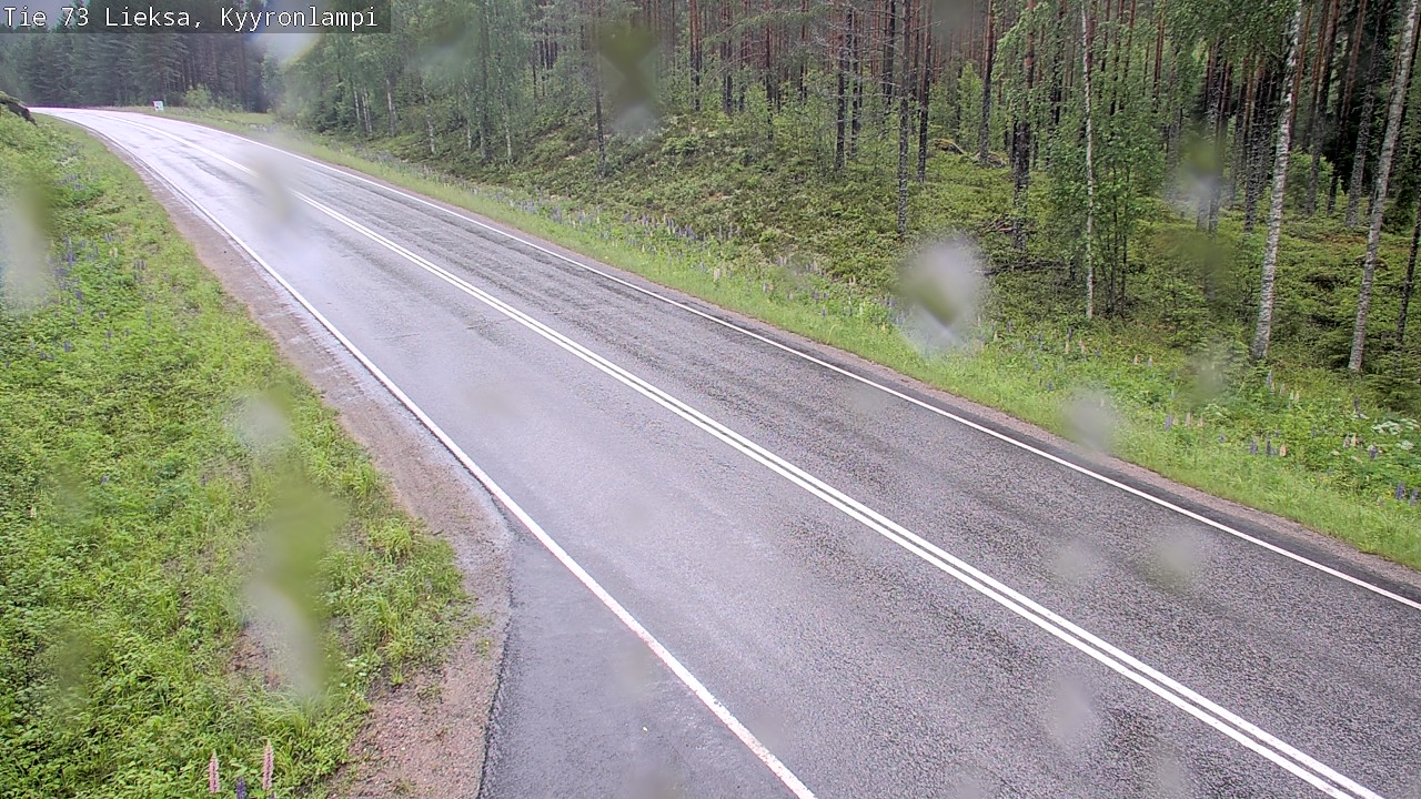 Weather Camera Image Road 73 Lieksa, Kyyrönlampi, Lieksa, Pohjois-Karjala