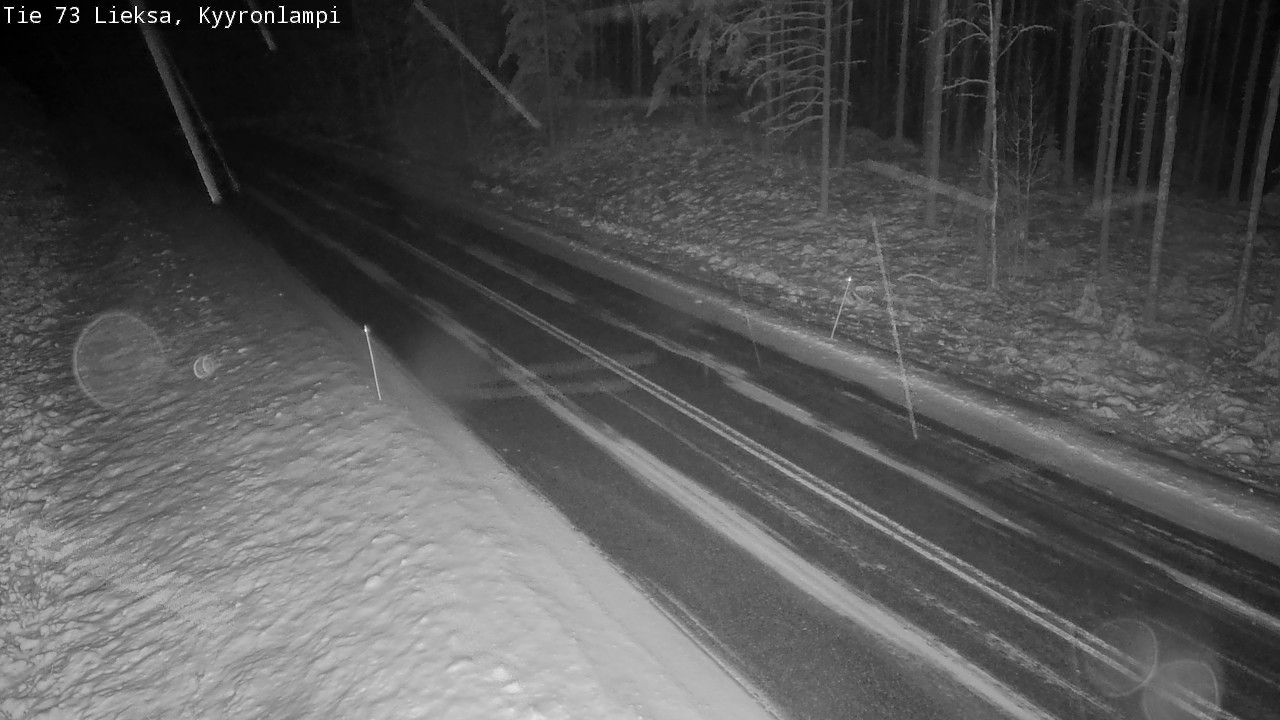 Weather Camera Image Väg 73 Lieksa, Kyyrönlampi, Lieksa, Pohjois-Karjala