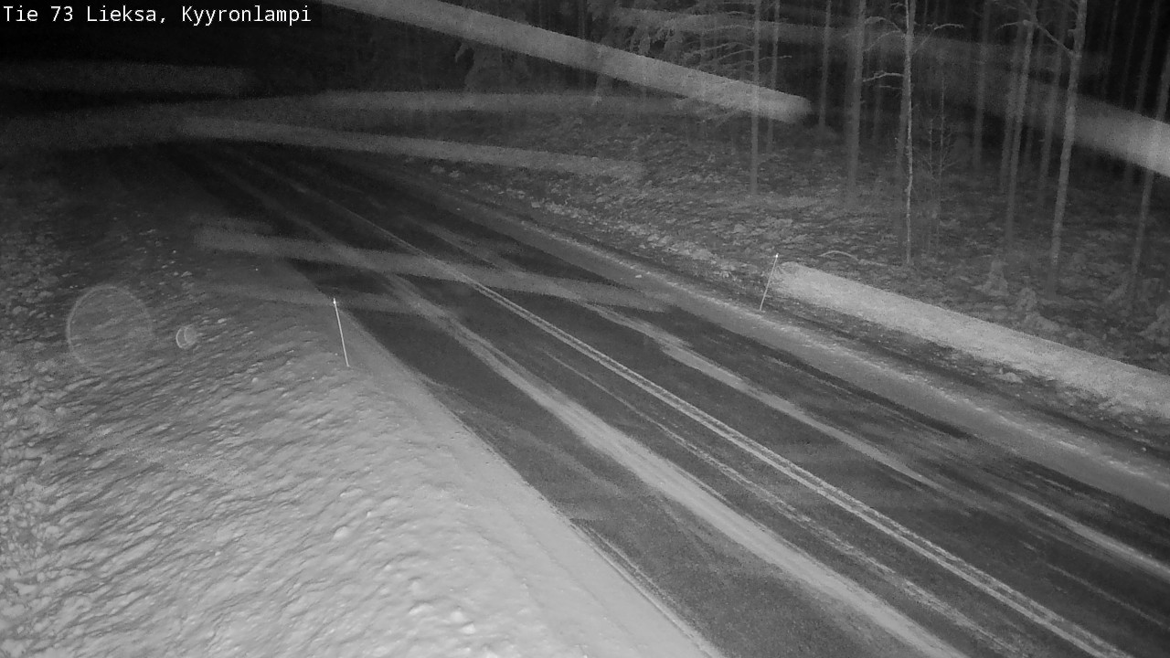 Weather Camera Image Väg 73 Lieksa, Kyyrönlampi, Lieksa, Pohjois-Karjala