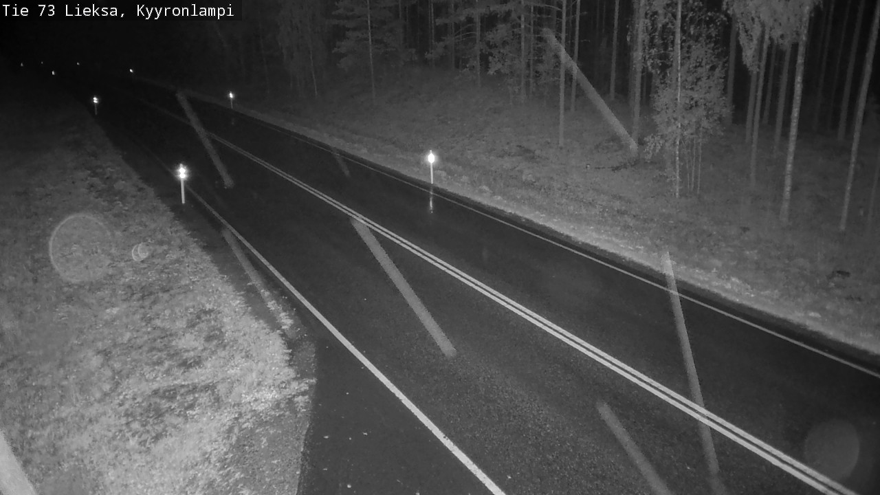 Weather Camera Image Road 73 Lieksa, Kyyrönlampi, Lieksa, Pohjois-Karjala