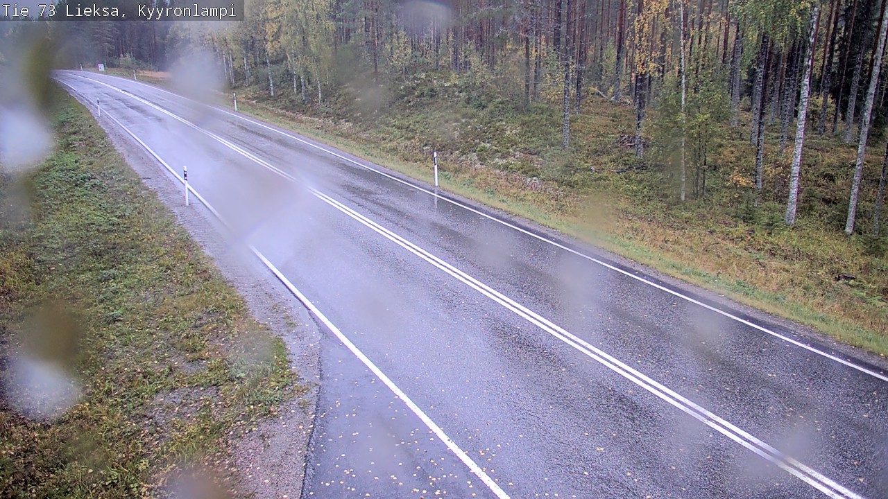 Weather Camera Image Road 73 Lieksa, Kyyrönlampi, Lieksa, Pohjois-Karjala