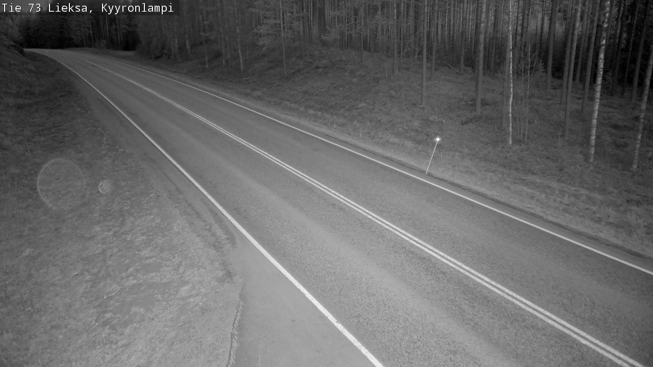 Weather Camera Image Väg 73 Lieksa, Kyyrönlampi, Lieksa, Pohjois-Karjala