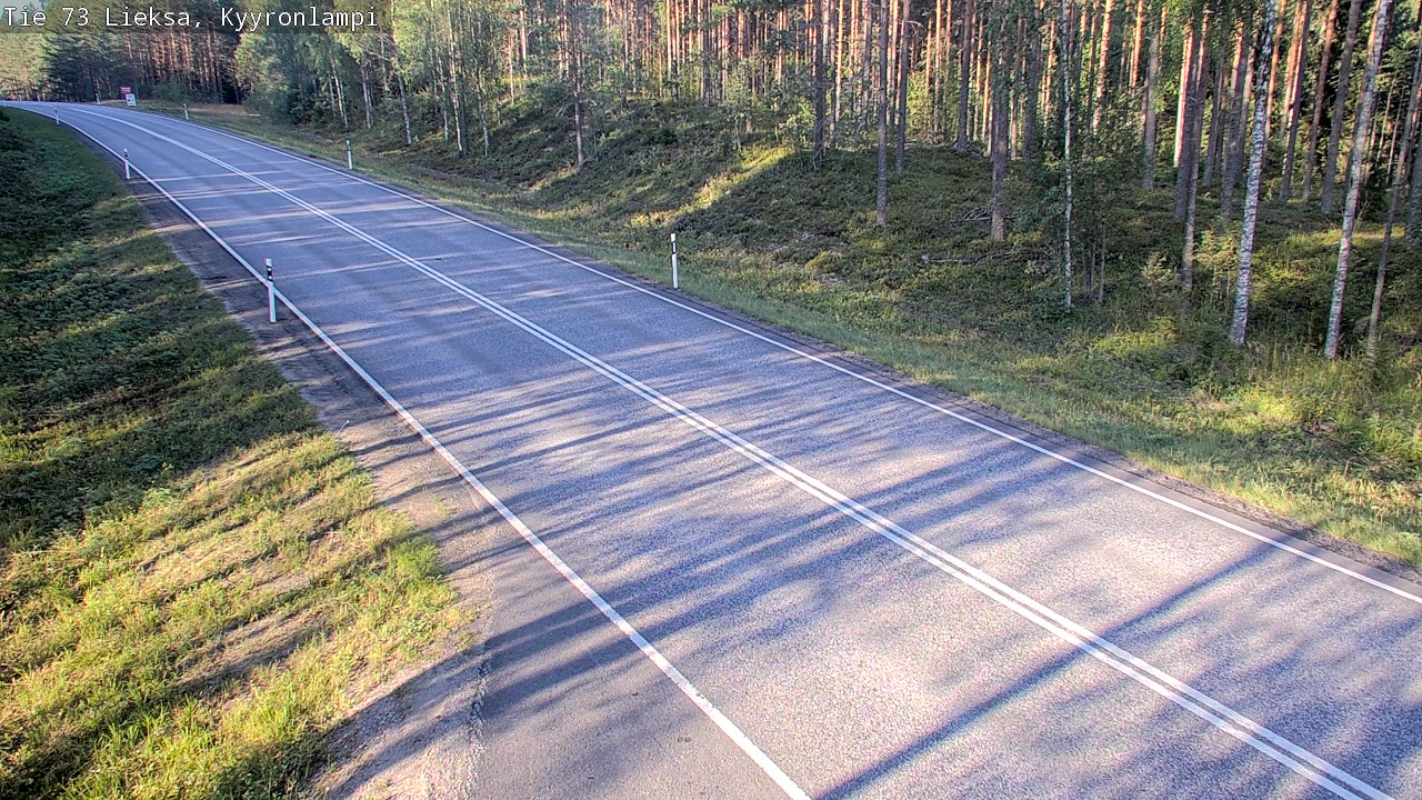 Weather Camera Image Väg 73 Lieksa, Kyyrönlampi, Lieksa, Pohjois-Karjala