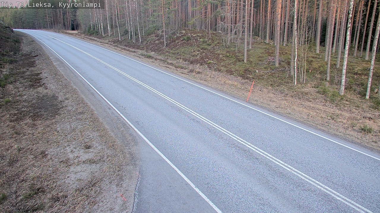 Weather Camera Image Road 73 Lieksa, Kyyrönlampi, Lieksa, Pohjois-Karjala