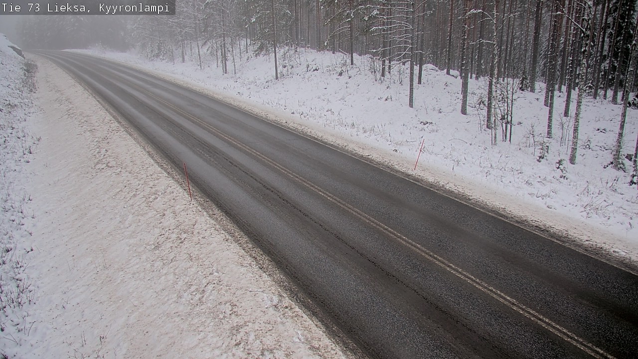Weather Camera Image Väg 73 Lieksa, Kyyrönlampi, Lieksa, Pohjois-Karjala