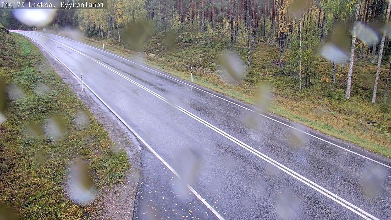 Weather Camera Image Road 73 Lieksa, Kyyrönlampi, Lieksa, Pohjois-Karjala
