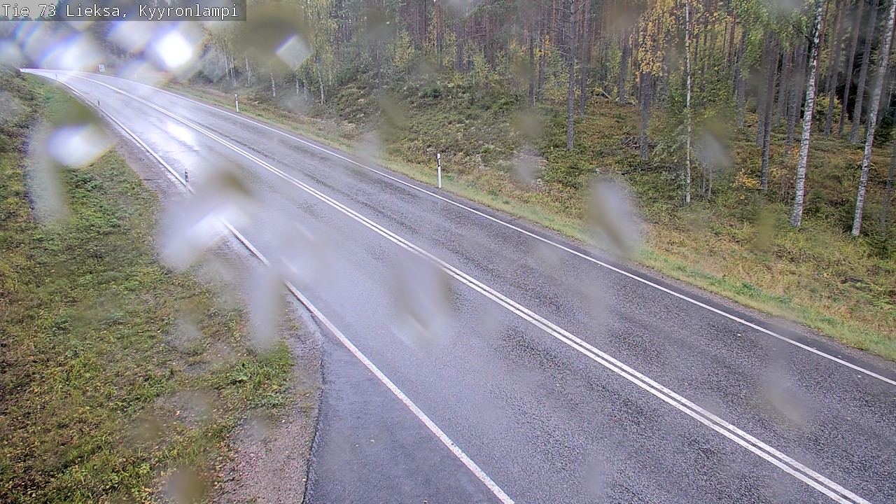 Weather Camera Image Road 73 Lieksa, Kyyrönlampi, Lieksa, Pohjois-Karjala