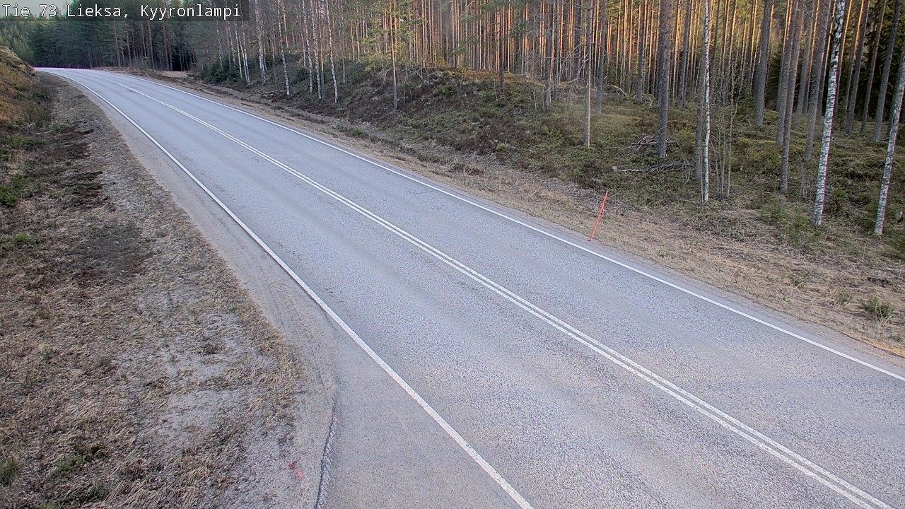 Weather Camera Image Väg 73 Lieksa, Kyyrönlampi, Lieksa, Pohjois-Karjala