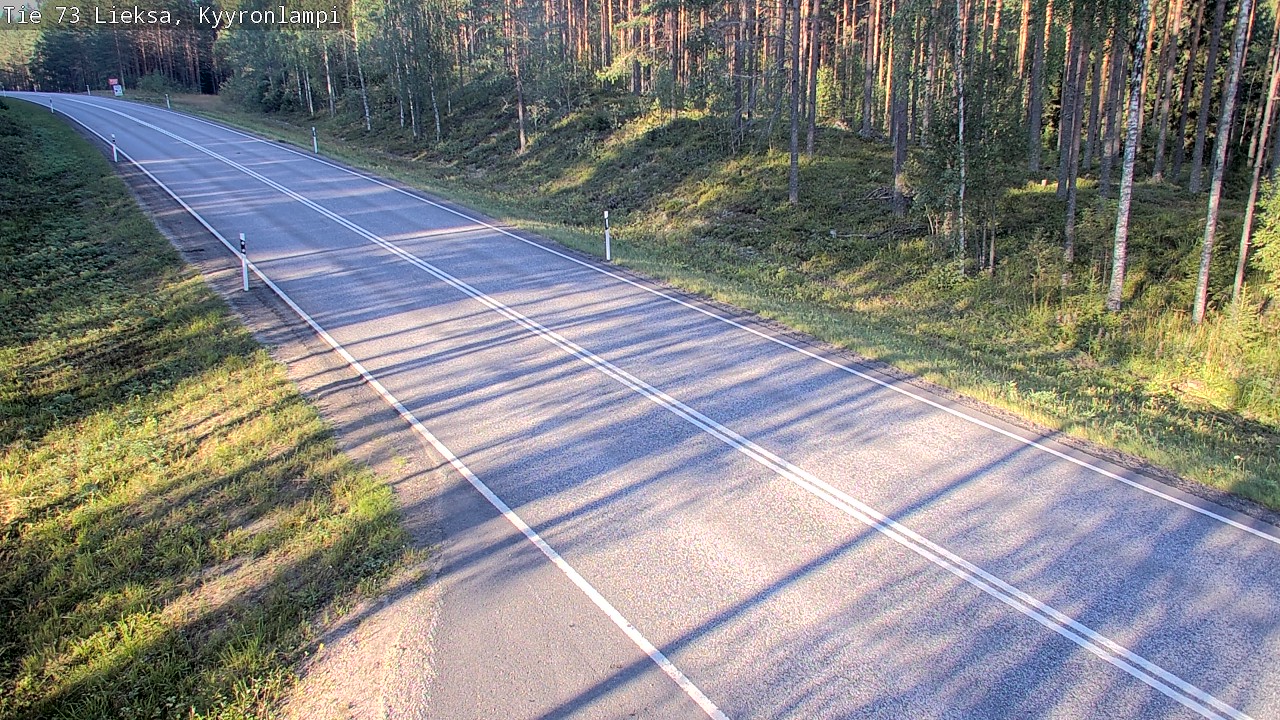 Weather Camera Image Road 73 Lieksa, Kyyrönlampi, Lieksa, Pohjois-Karjala