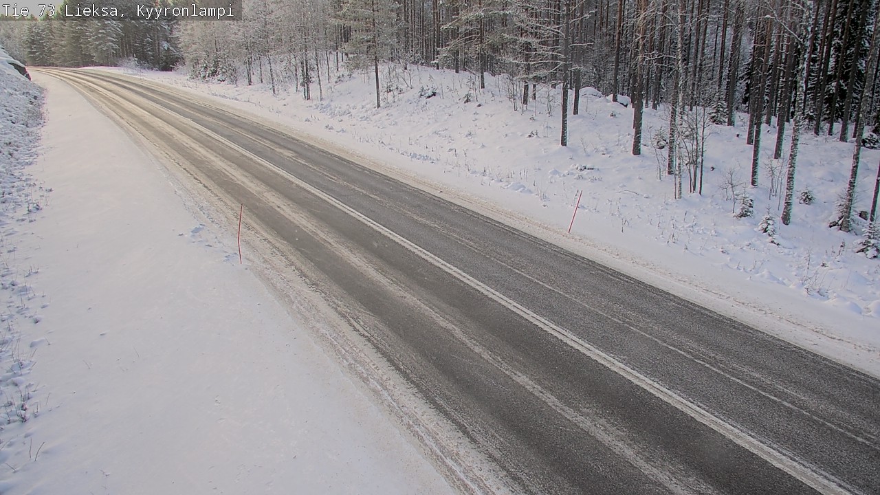 Weather Camera Image Väg 73 Lieksa, Kyyrönlampi, Lieksa, Pohjois-Karjala