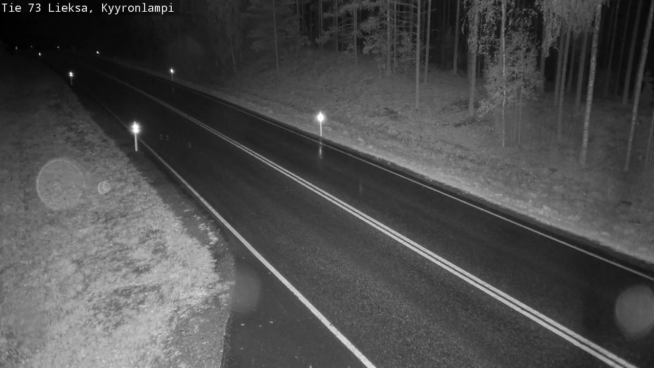 Weather Camera Image Road 73 Lieksa, Kyyrönlampi, Lieksa, Pohjois-Karjala