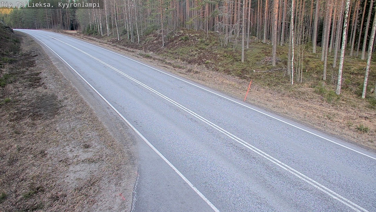 Weather Camera Image Road 73 Lieksa, Kyyrönlampi, Lieksa, Pohjois-Karjala