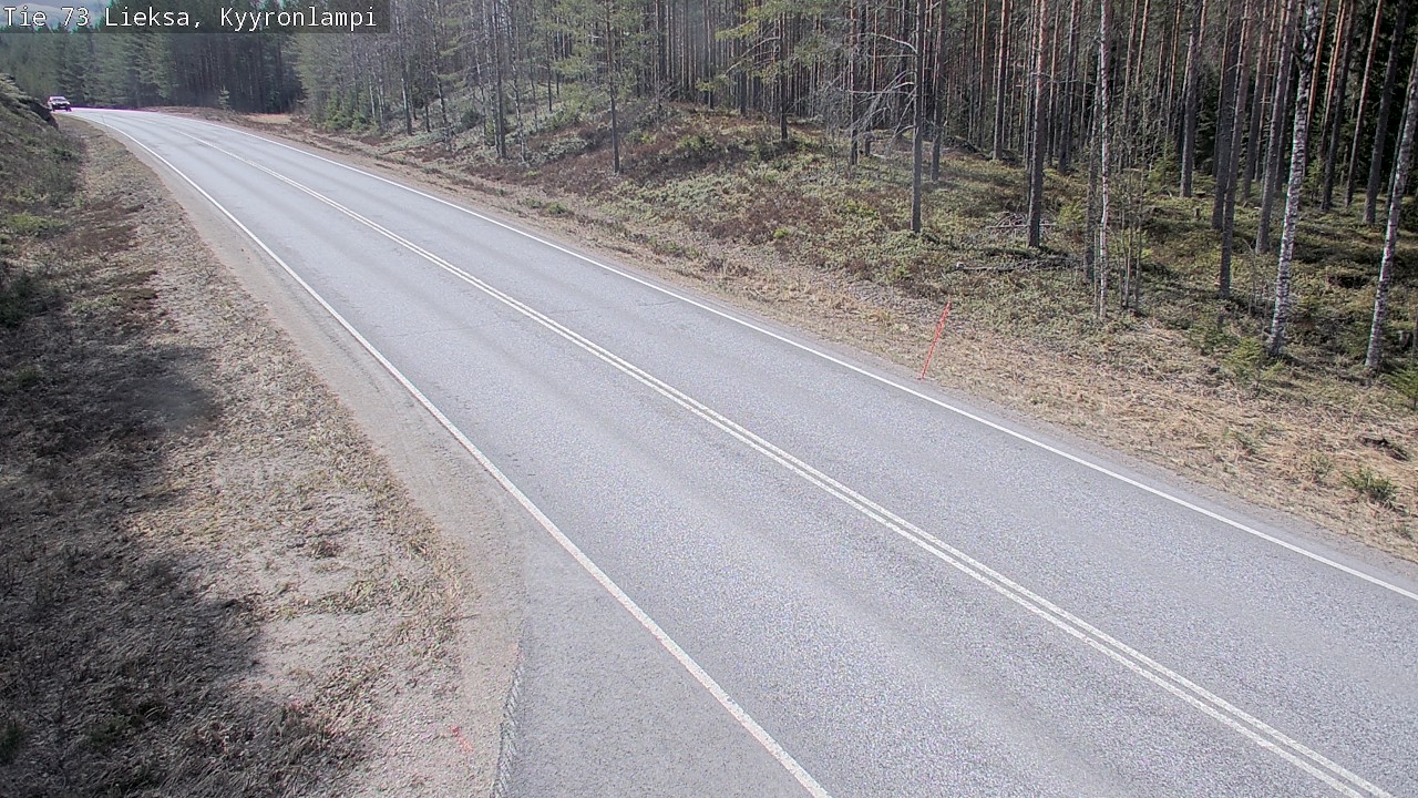 Weather Camera Image Väg 73 Lieksa, Kyyrönlampi, Lieksa, Pohjois-Karjala