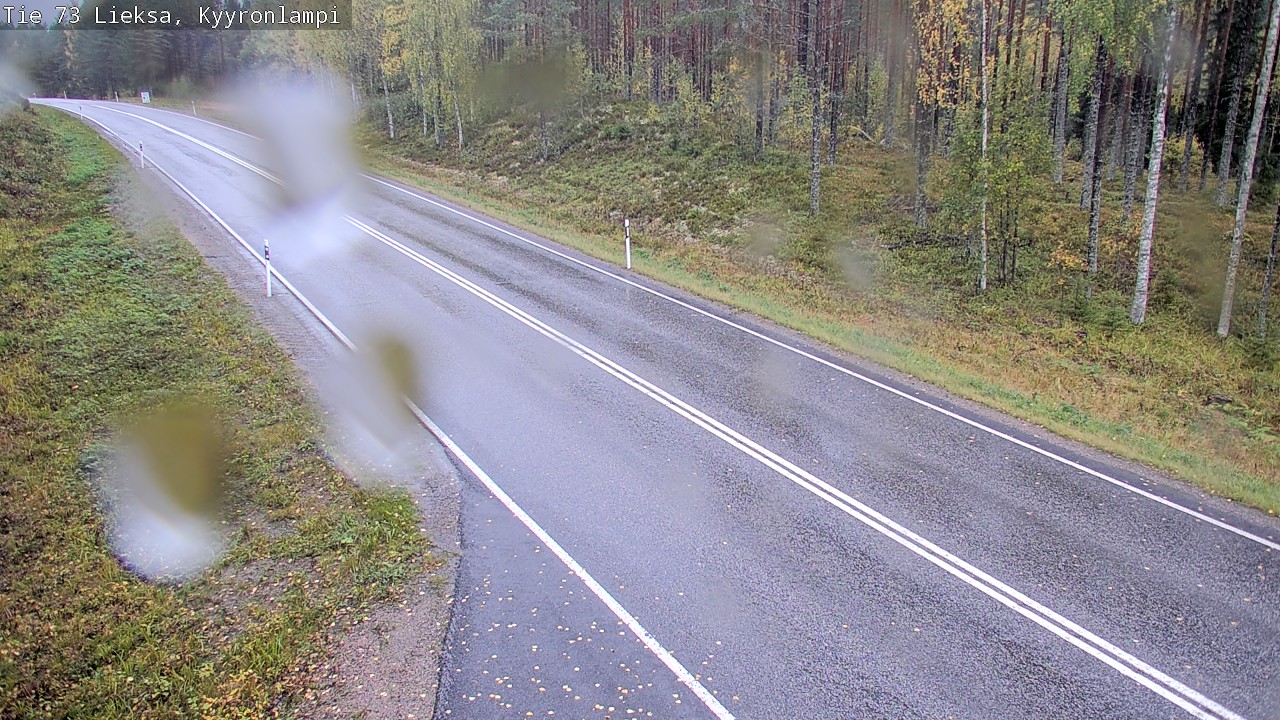 Weather Camera Image Road 73 Lieksa, Kyyrönlampi, Lieksa, Pohjois-Karjala