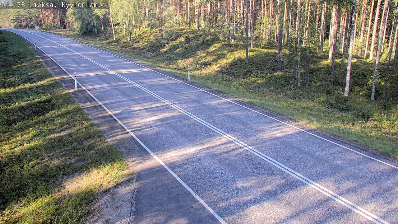 Weather Camera Image Road 73 Lieksa, Kyyrönlampi, Lieksa, Pohjois-Karjala