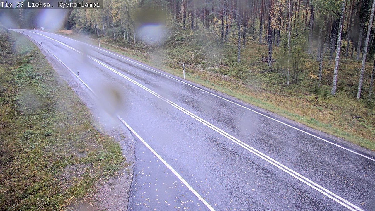 Weather Camera Image Road 73 Lieksa, Kyyrönlampi, Lieksa, Pohjois-Karjala