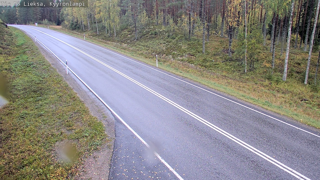 Weather Camera Image Road 73 Lieksa, Kyyrönlampi, Lieksa, Pohjois-Karjala